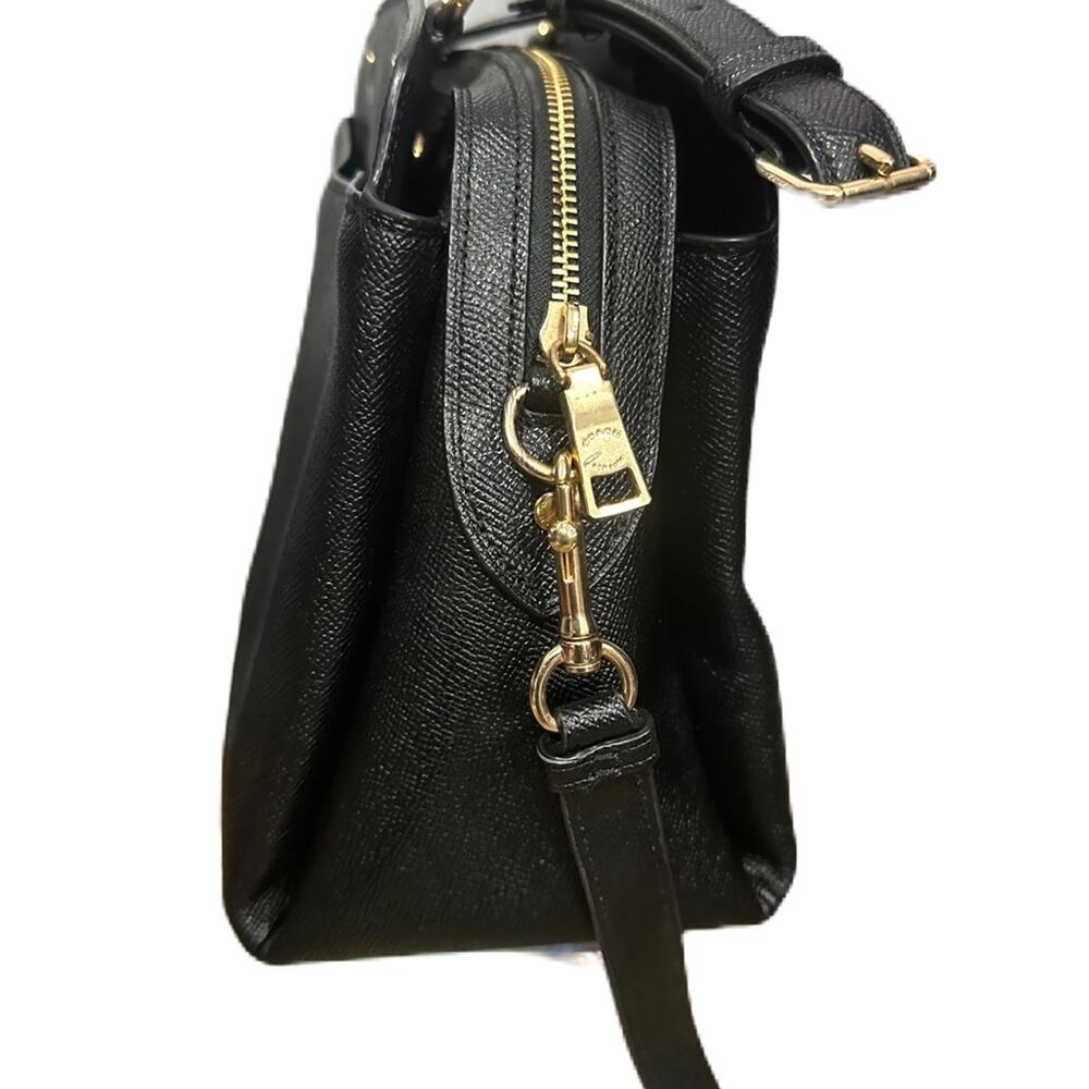 Coach Lillie Black Carryall Satchel Bag - Picture 5 of 15